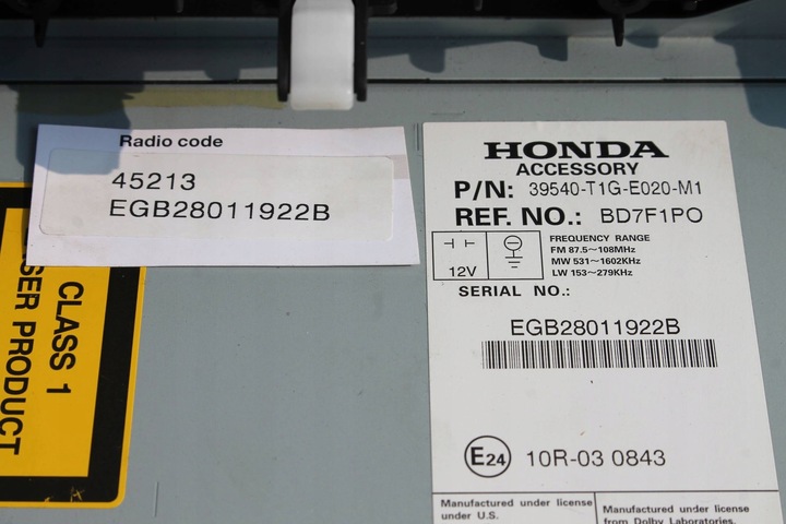 фото №10, Радио навигация gps з код ! honda cr-v iv 12-14