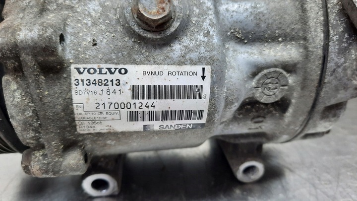 фото №5, Компрессор кондиционера 31348213 volvo s60 ii v60 v70 1.6 d2