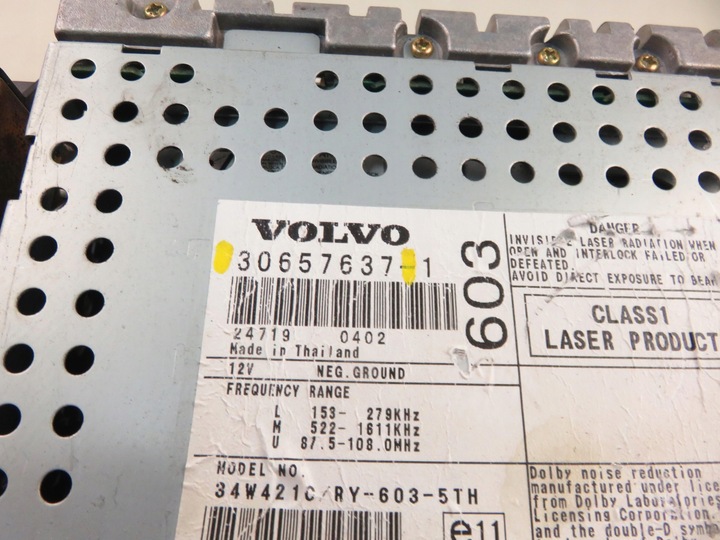 фото №12, Радио volvo v70 ii sw 285 30657637 30657804