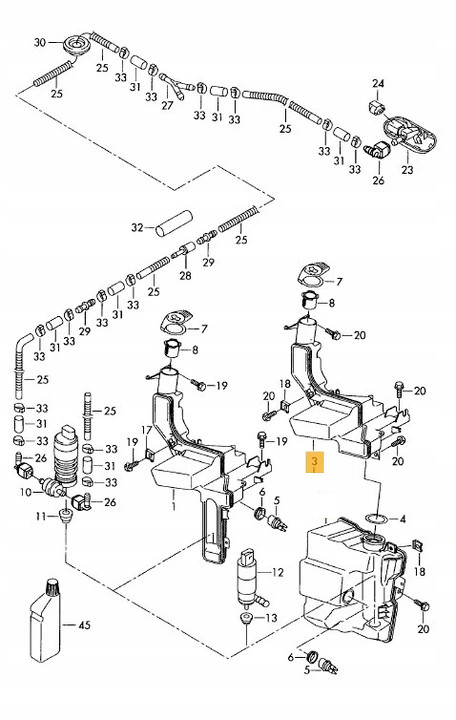 фото №9, Бачок омывателя vw passat b6 3c 05-10