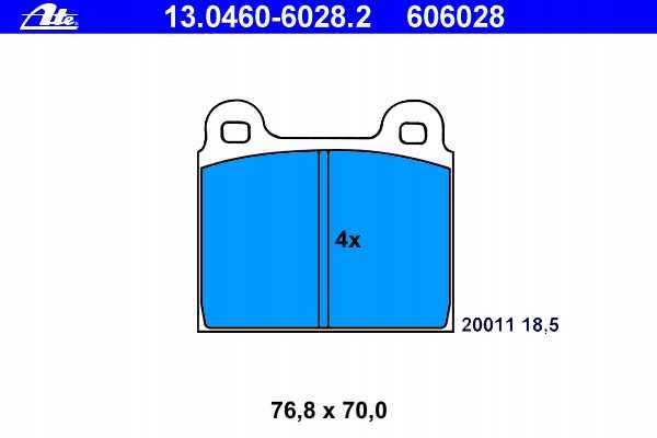 фото №3, Гальмівні колодки гальмо. vw t2 -08.85