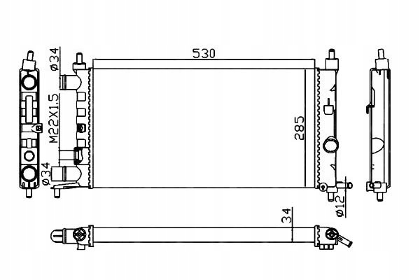 фото №2, Радиаторов opel corsa b nrf