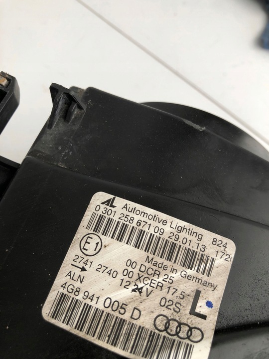 фото №9, Audi a7 s7 4g 2013 перед сторона левая лампа передняя