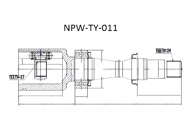 фото №9, Шарнір внутрішній toyota rav-4 2.0 2.4 05- previa 2.4 06- avensis