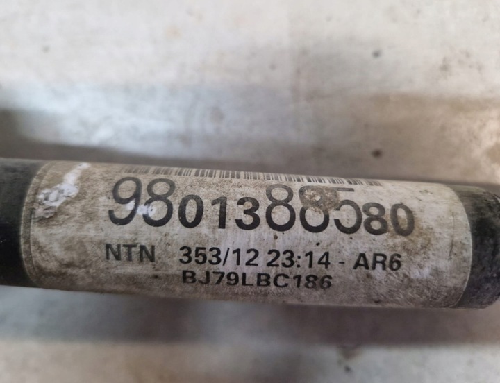 фото №3, Citroen c3 ii полуось левая 9801388580