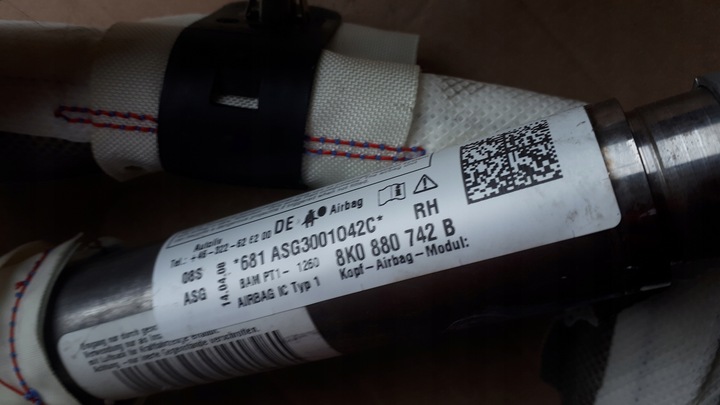 фото №6, A4 b8 s4 шторка права перед подушка безпеки 8k0880742b