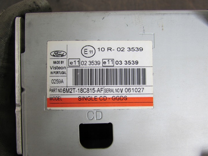 фото №8, Радио cd 6000cd ford s-max 06-10r.