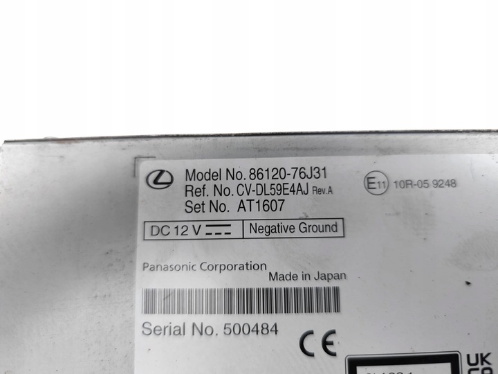 фото №7, Lexus ux радіо cd player. 2020 suv 4/5dr 86120-76j31 cv-dl59e4aj 18-24