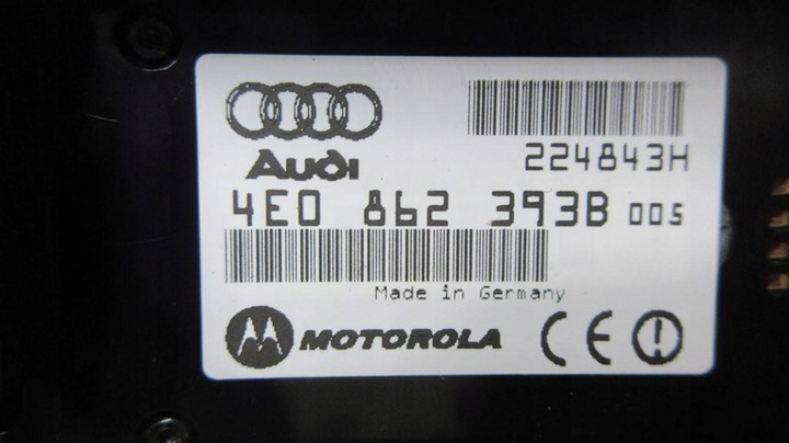 фото №6, Audi a8 s8 d3 4e 4e1035747 телефон motorola