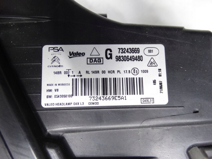 фото №10, Citroen c4 iii 2020-2024 фара левая полный led vision 9830649480 оригинальная