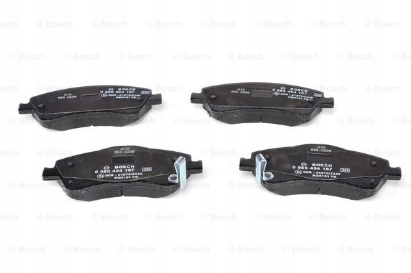 фото №16, Тормозные колодки ham. toyota auris 03.07- bosch 986 494 187 комплект тормозные колодки