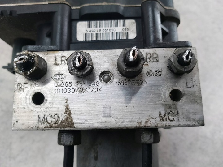 фото №6, Блок управления abs fiat bravo ii 51877725 0265251843 bosch 1.6 jtd