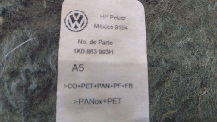 фото №6, Шумоізоляція задні зад volkswagen golf vi 1k0863993h