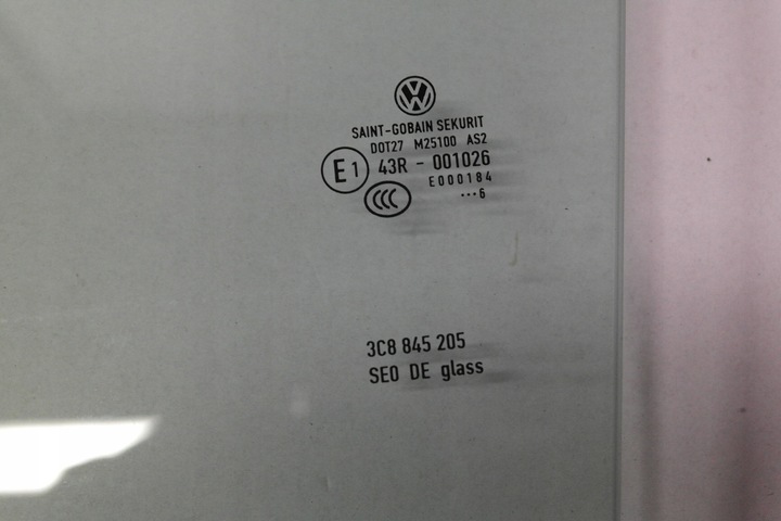 фото №2, Vw cc рестайлінг скло двері ліва задня 3c8845205