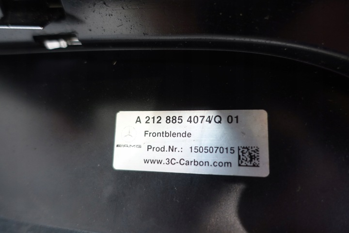 фото №13, Mercedes e-klasa w212 2009- спойлер накладка планка карбон бампера перед