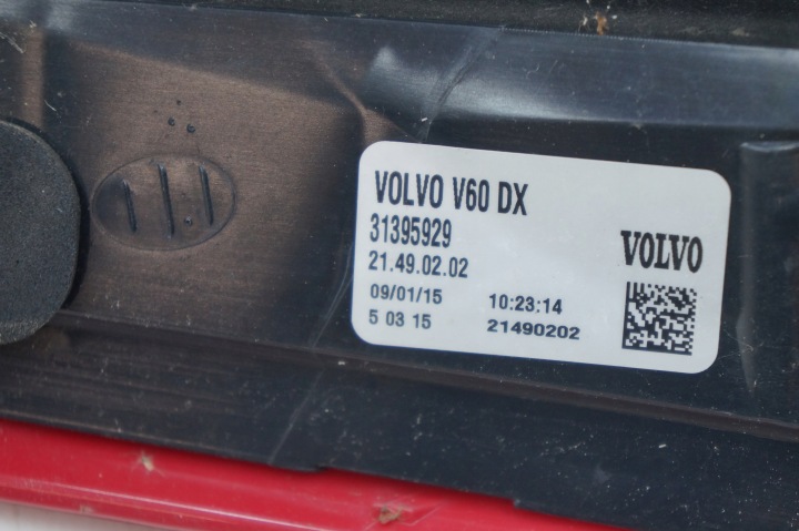 фото №6, Фара фара задня зад праве права volvo v60 31395929