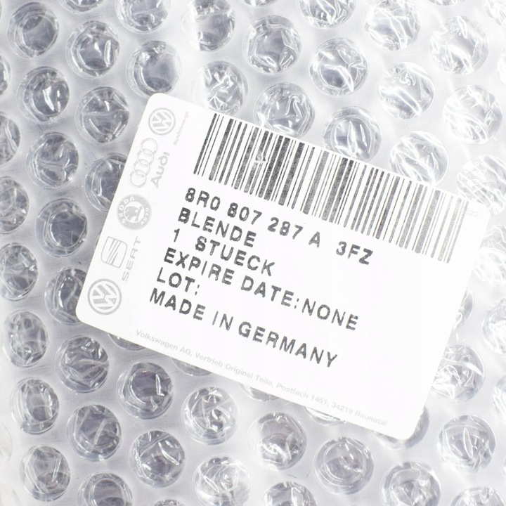 фото №7, Audi q5 8r накладка na передняя номерные знаки регистрационная 8r0807287a3fz