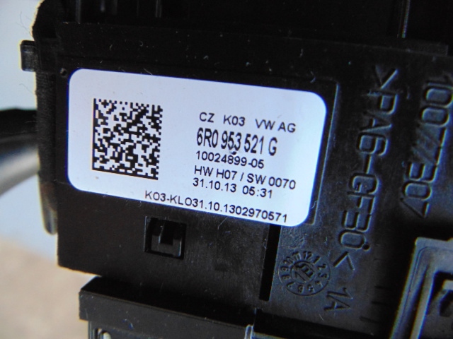 фото №5, Seat ibiza 6j fl 1.4 tsi перемикач комбінований стрічка 6r0953521g