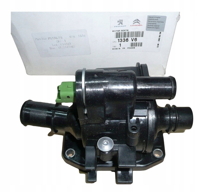 фото №1, Корпус термостата c1 c2 c3 308 1336.v6 1.4 hdi оригинал