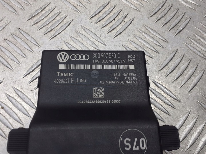 фото №4, Модуль шлюз vw passat b6 2.0 tdi 3c0907530c