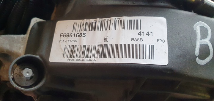 фото №14, Двигатель блок стойка комплектный 56000km bmw 3 f30 рестайлинг i f20 1.5 b38b15a
