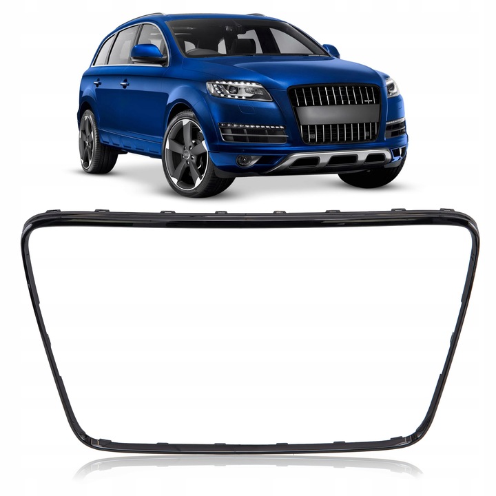 фото №1, Audi q7 sq7 4l 2005-2015 чёрная рамка решётка 4l0853651b