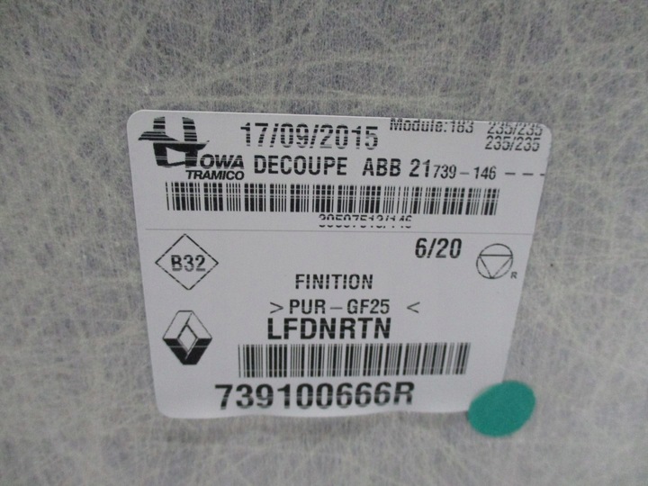 фото №4, Потолок renault talisman sedan 739100666r