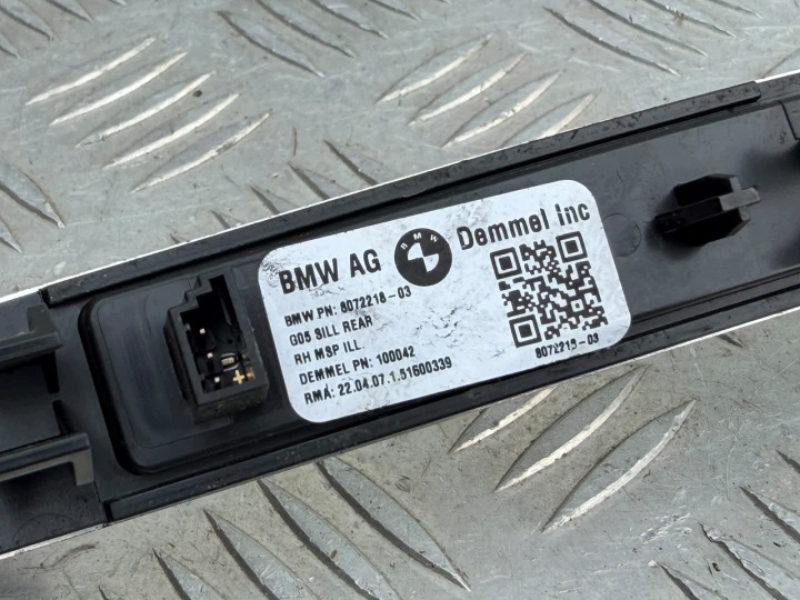 фото №9, Bmw x5 g05 молдинг led накладка пороговая м-пакет 8069271 8072218 8072217