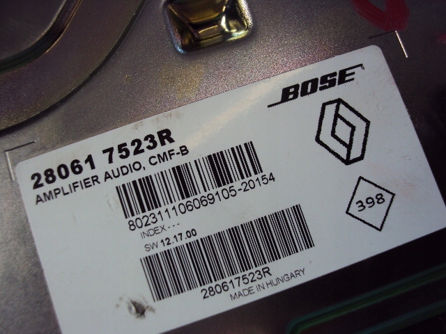 фото №10, Підсилювач динаміки bose renault clio v 19 r