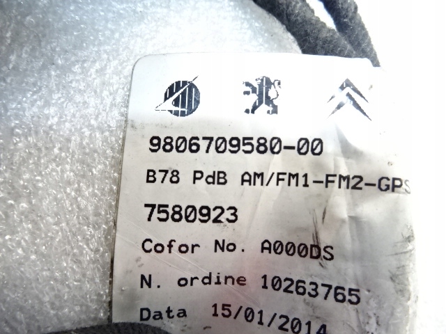 фото №8, Citroen c4 picasso ii трубка  джгут навігації 9806709580