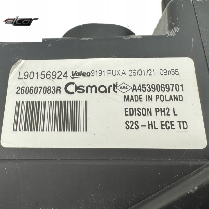 фото №7, Фара левые перед полный led smart fortwo forfour a4539069701