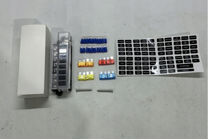 фото №15, Коробка гніздо запобіжників 8-krotna 12-32 v w набір наклейки diy