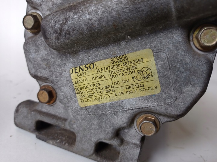 фото №6, Компрессор кондиционера fiat punto 1.2 8v 46782669