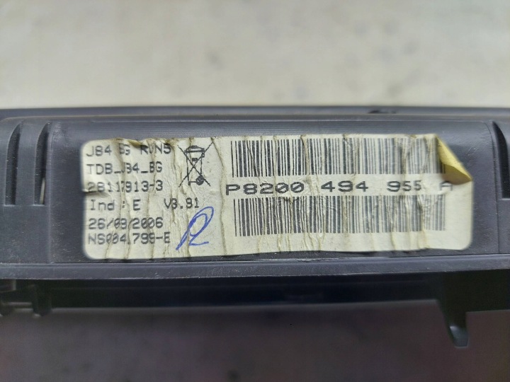 фото №6, Спидометр спидометр renault scenic ii p8200494955a