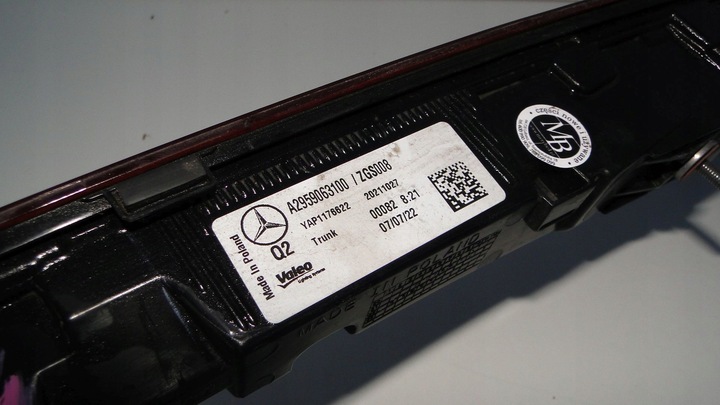 фото №15, Mercedes eqe v295 295 лампа задня середня w кришка багажника задня