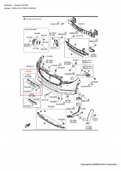 фото №1, Оригинальный номер накладка номерного знака регистрационный mazda cx-30