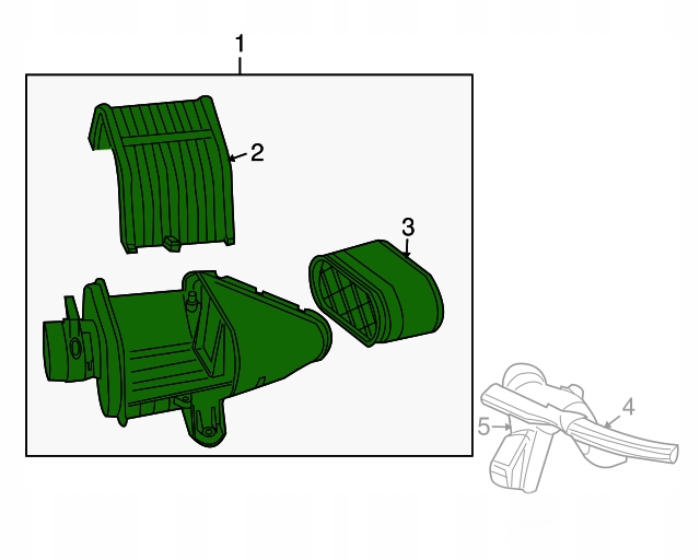 фото №7, Hummer h2 03-09r корпус фильтра воздуха оригинал oem