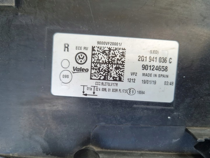 фото №14, Vw polo 2g 2g1 gti лампы перед полный led динамический 2g1941035c 2g1941036c