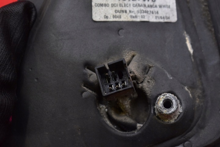 фото №11, Зеркало правые белый 13127970 eu opel combo c 01-05 5 pin