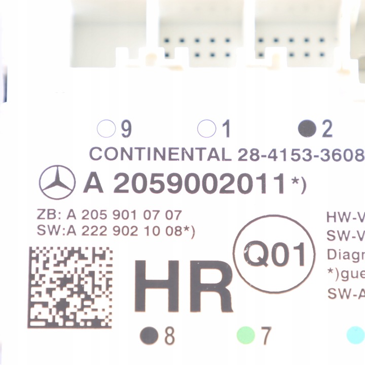 фото №12, Mercedes w205 модуль блок керування двері зад право a2059002011