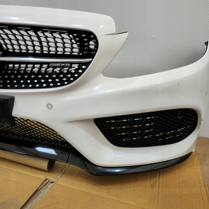фото №13, Mercedes c-klasa w205 бампер перед переднее amg 6xpdc комплектный 149