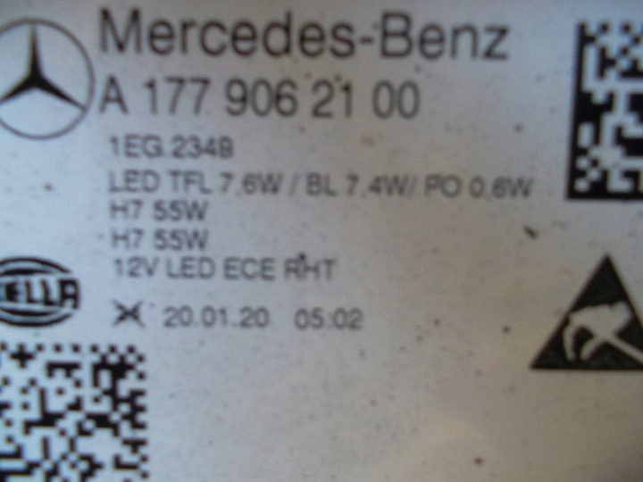 фото №10, Mercedes a клас 177 w177 лампи звичайні h7 перед