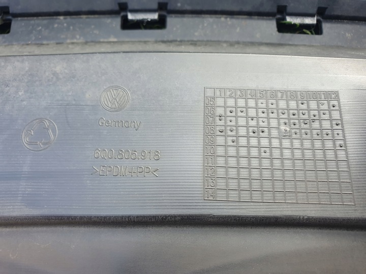 фото №8, Dół бампера vw polo iv cross 6q0 рестайлинг год 06-09