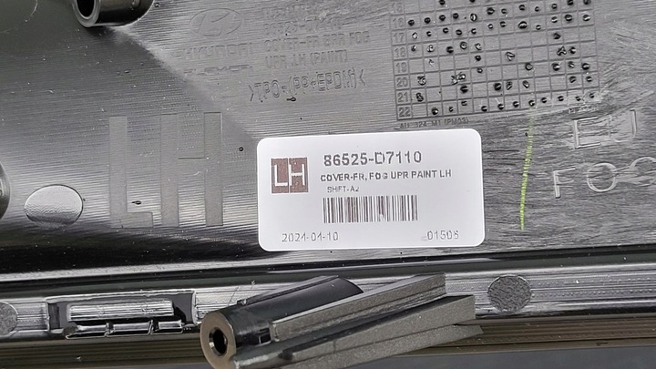 фото №10, Решётка бампера рамка галоген левая hyundai tucson iii оригинальный номер 86525-d7110 новая!