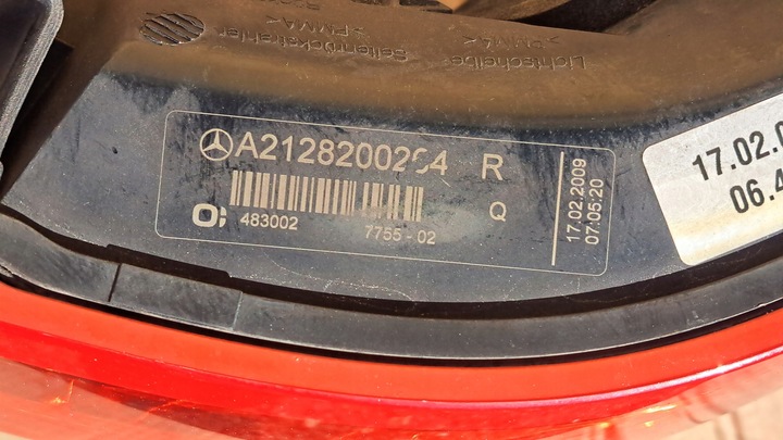 фото №7, Mercedes e-klasa w212 09-12 - лампа задня передній рестайлінг sedan eu