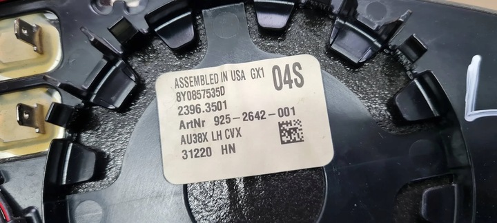 фото №12, S3 8y a3 вкладка дзеркало скло фотохромний лівий перед 8y0857535d