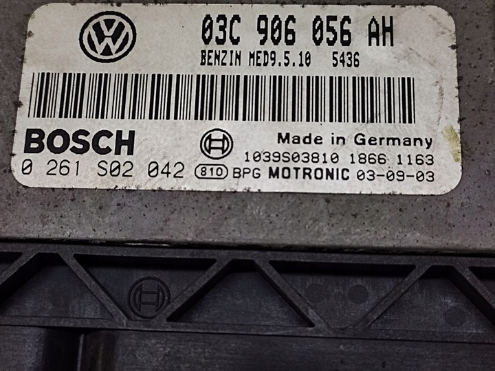фото №5, Vw touran 1.6 блок керування двигуна 0261s02042