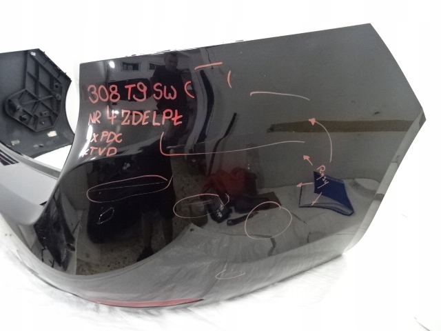 фото №10, Peugeot 308 ii t9 універсал sw бампер задній ktvd 4xpdc