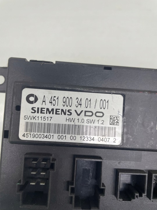 фото №2, Модуль блок управления smart a4519003401