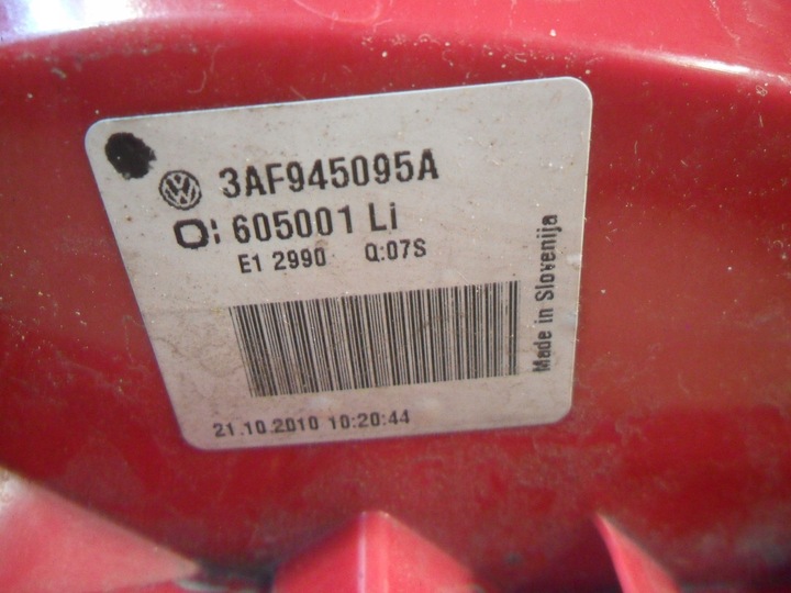 фото №15, Vw passat b7 лампа зад левая 3af945095a